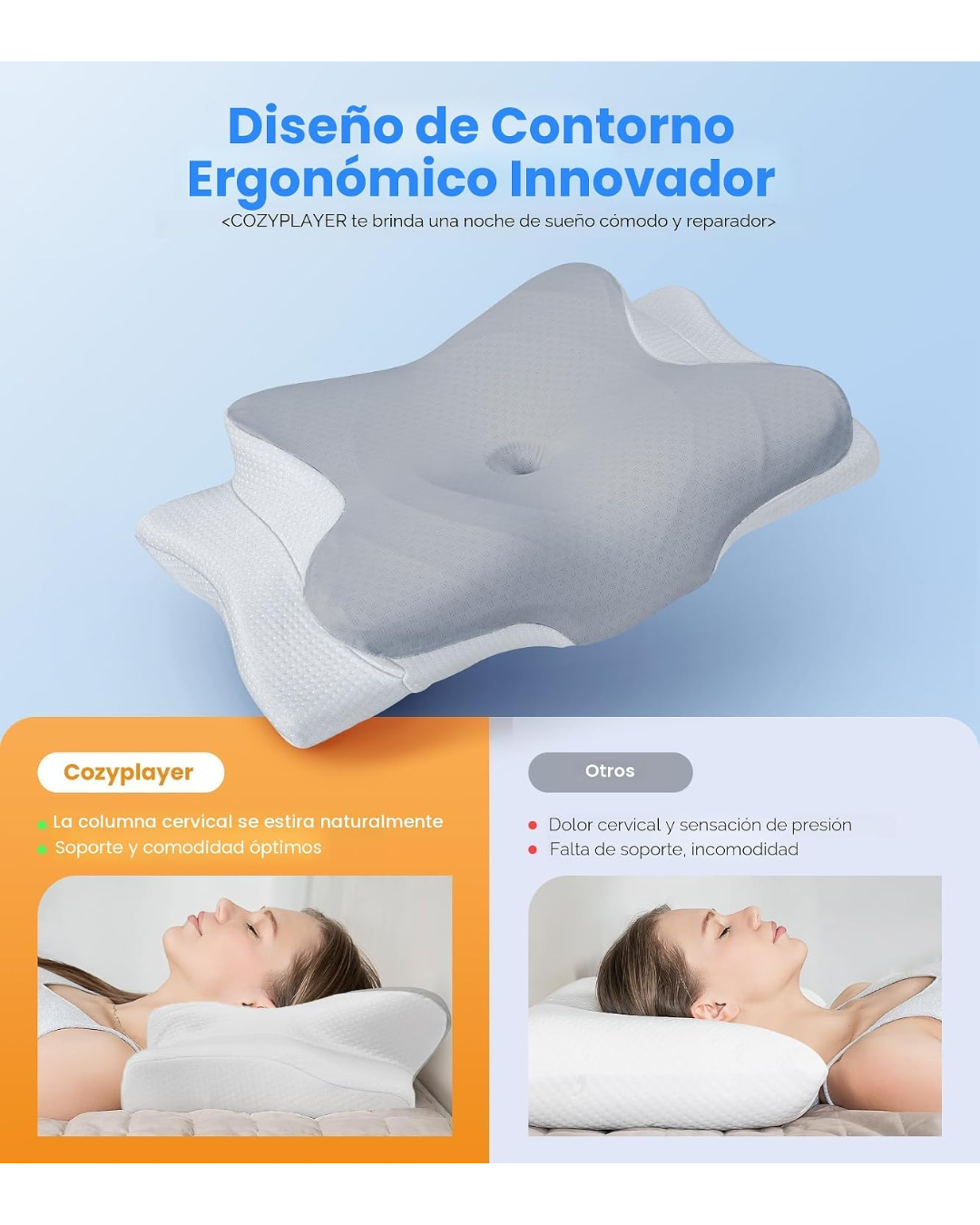 almohada ortopédica profesional