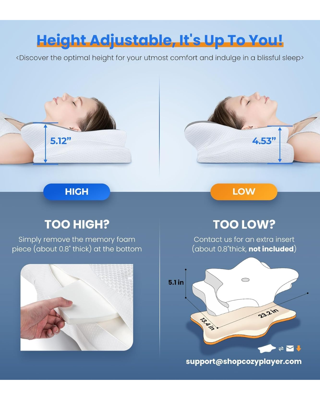 almohada ortopédica profesional